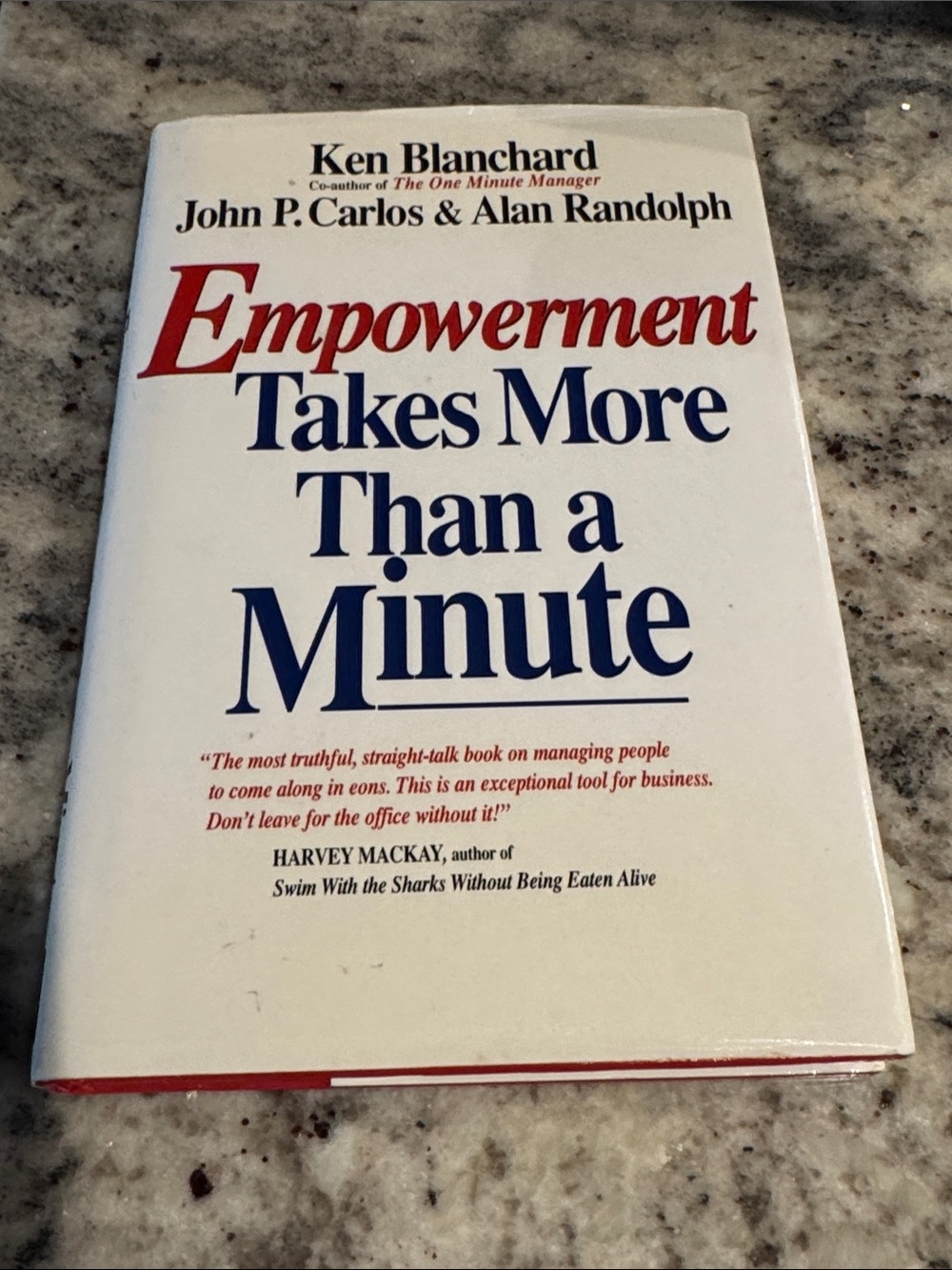 "Empowerment Takes More Than a Minute" - hardcover